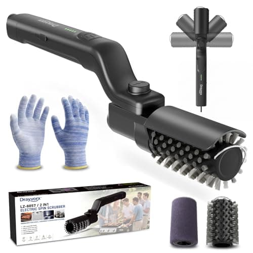 Drayvorx Electric Grill Brush, High Torque Grill Brush with 3-Speed Modes, 20kg Max Torque BBQ Cleaner Safe for Porcelain Cast Iron Stainless Steel, Reinforced Steel Bristles, for Fathers Day - Image 1