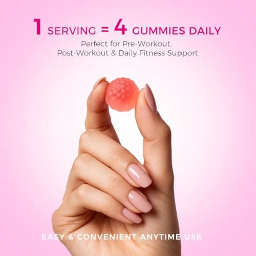 AiVital™ Creatine Gummies for Women, 5000mg Creatine Monohydrate Gummies+2000mg Collagen+1000mg BCAA, Women-Specific Formula, Sugar Free, 30 Servings, 120 Counts(Berry) - Thumbnail 5
