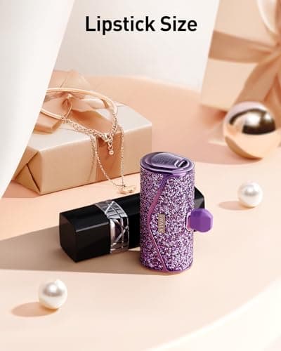 iWALK Upgraded Sparkly Portable Charger 22.5W, 5000mAh Power Bank for iPhone 17/16/15 Series, Mini Battery Pack with Built-in USB-C Connector Compatible with Samsung S25/24, iPad Pro/Air, AirPods - Thumbnail 3