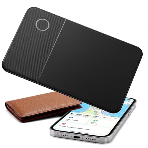 Ultra-Slim Wallet Tracker Card, Works with Apple Find My & Android Find Hub, Rechargeable Smart Tracking Card for Wallet, Luggage, Passport, Keys, Travel & Everyday Use - Image 1