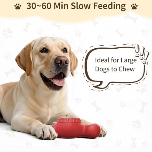 PETSWEET 3-in-1 Enrichment Dog Toy for Aggressive Chewers, Frozen Treat Toy & Interactive Treat Dispenser with Peanut Butter Grooves, Long Lasting Chew Toy for Large Dogs, Easy to Clean, Red - Thumbnail 5