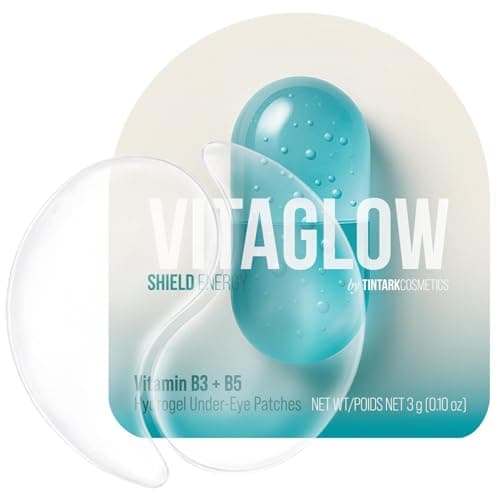 Shield Energy Soothing Under Eye Patches (28 Pairs), Vitamin B3, B5 & Ectoin Hydrogel Eye Mask for All Skin Types, including Sensitive Skin & Redness - Fragrance-Free, Barrier Repair, Deep Hydration - Image 1