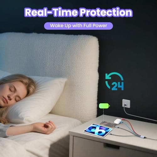 Dual Type-C USB Multi Charging Cable with 2 USB-C/IP/Micro Port, 4 in 1 Chargers for Multiple Devices, Travel Essentials USB Cable Phone Charger Cord for iPhone 17 16 15 14/Android/Tablet/iPad(5FT) - Thumbnail 5