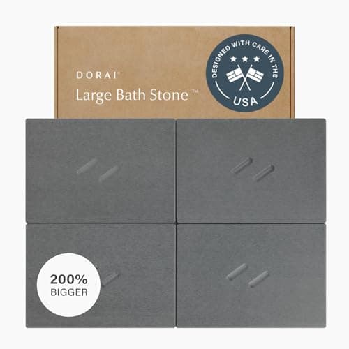 Dorai Home Stone Bath Mat for Bathroom – Large, Quick-Drying, Non-Slip Surface, Customizable Design, 32.1" L x 22.8" W x 0.6" H, Slate - Image 1