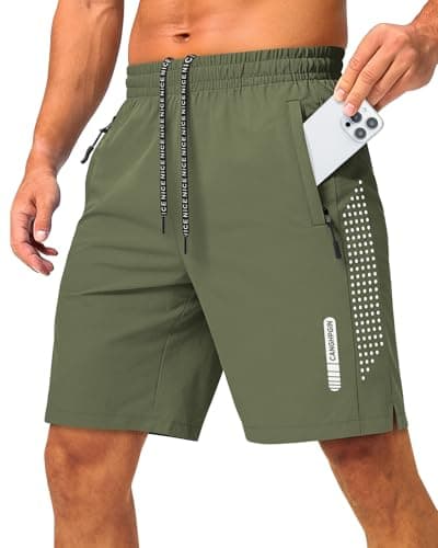 CANGHPGIN 2 Pack Mens Workout Athletic Shorts 7 Inch Quick Dry Gym Short with Pockets, Tennis Sport Running Shorts for Men - Thumbnail 2