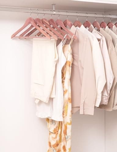 StorageWorks Cedar Wood Clothes Hanger 10 Pack, Wooden Coat Hangers for Shirts, Jackets, Pants, Suits, Sweaters - Thumbnail 3