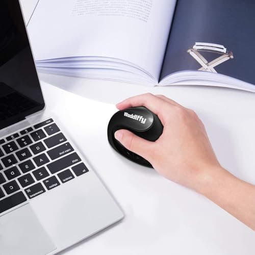 Woddlffy Vertical Mouse,2.4G Wireless Vertical Mouse Small Hand Mouse with 5 Buttons 1000/1200/1600 DPI Ergonomic Mouse for Office - Thumbnail 2