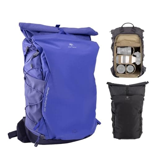 PGYTECH OnePro Ultralight Camera Backpack, Expandable Camera Bag 30L for Photographers, Outdoor Travel Bag with Dividers and 16" Laptop Sleeve, Compatible with DSLR/Drones/Mirrorless (Aurora Purple) - Image 1