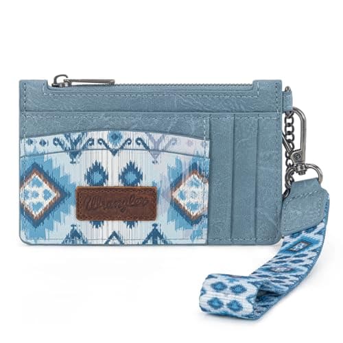 Montana West X Wrangler Aztec Wallet Card Holder Small Wallets Woman Slim Wristlet Keychain Wallet, Card Cases & Money Organizers Ladies Female with Coin Purse - Image 1