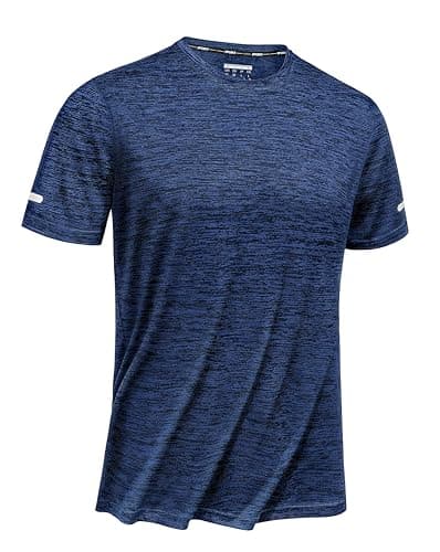 TACVASEN Workout Shirts for Men Dry Fit Men's Athletic Shirts & Tees Short Sleeve Running Gym Quick Dry Moisture Wicking Shirts for Men Royal Blue - Image 1
