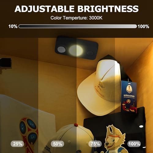 NIEGNOWOO LED Motion Sensor Puck Lights, Rechargeable Cabinet Lights, Stick on Wireless LED Night Light for Closet, Drawer, Shelf, Under Cabinet, Warm White 8Pack, USB Charging Cord Included - Thumbnail 5