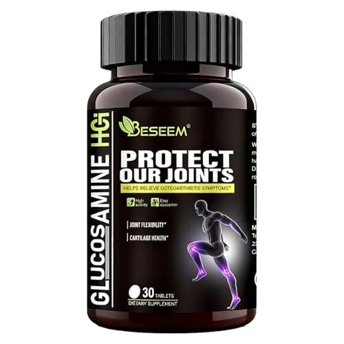 Beseem Triple-Action Joint Support Supplement - Glucosamine with MSM & Hyaluronic Acid Joint Relief Blend, Supports Joint Cartilage Health, Flexibility & Comfort, 30 Caplets - Image 1
