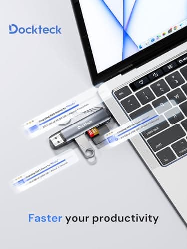 Dockteck SD Card Reader, 5G Super Speed USB3.0 SD/TF Card Reader, 3-Slot USB A/C to SD/Micro SD/USB A Memory Card Reader for UHS-I SD/Micro SD/SDHC/SDXC/MMC, Support OTG for Plug&Play - Thumbnail 6