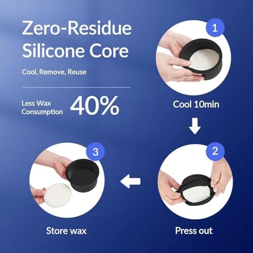 Unimiko Nose Hair Wax Kit, Nose Wax Kit Men with 100g Nose Wax, 20 Applicators for 20Uses. Easy, Quick & Painless Instant Nose Waxing Kit for Men (Black-1) - Thumbnail 5