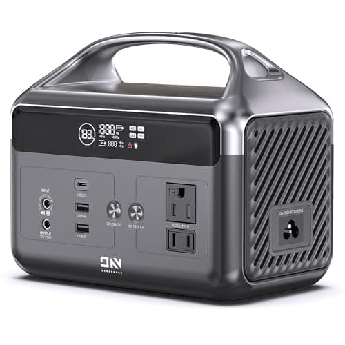 DaranEner Portable Power Station, 192Wh LiFePO4 Battery Backup w/2 300W (Surge 600W) AC Outlets, 2H Fast Charging, Power Bank for Hurricane Emergency/Home/Outdoor Camping/RVs Use - Image 1