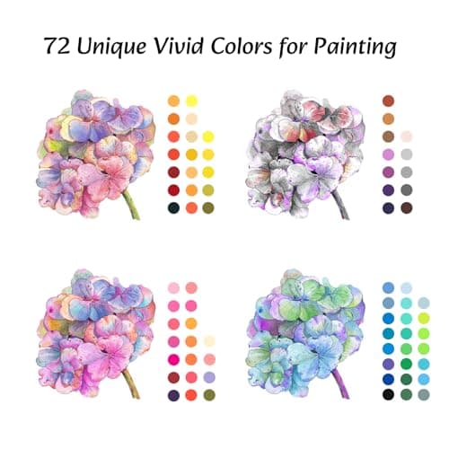 Markers for Adult Coloring Books No Bleeding, 72 Colors Dual Tip Coloring Markers for Adults, Brush&Fine Tip Art Supplies for Calligraphy, Journaling, Sketching, Christmas Gifts for Teens with Case - Thumbnail 2