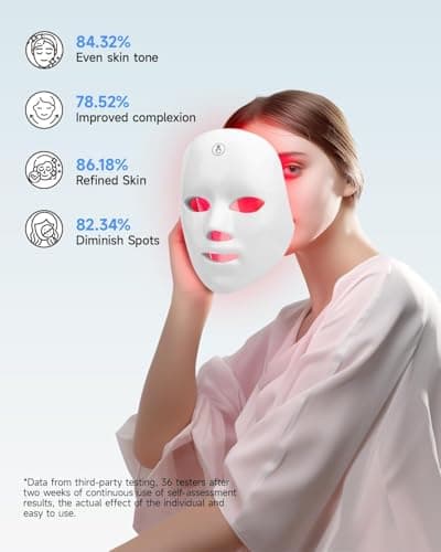MIBIITTY Beauty Led Mask, Led Face Mask Light Therapy - Thumbnail 5