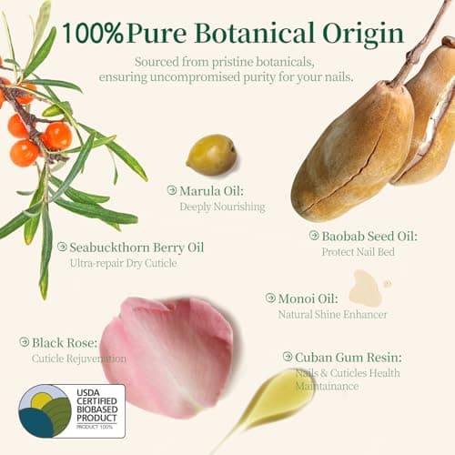 APUREE Organic Cuticle Oil Set (6pcs) | 100% Bio-Based | For Nail Dermatitis & Cracked Cuticles | USDA Verified | Hexane Free | Vegan - Thumbnail 5