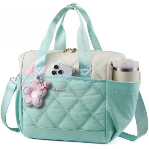LOVEVOOK Insulated Lunch Bag Women, Adult Lunch Box for Women Work, Large Leakproof Cooler lunch Bags for Picnic Beach Family College, Lunch Teacher Tote Bag with Adjustable Shoulder Strap Cup Holder - Image 1