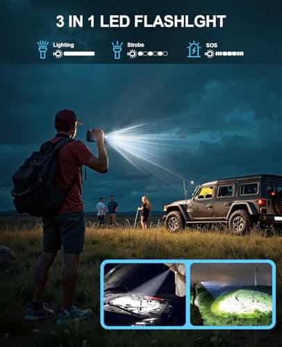 Featou Jump Starter with Air Compressor, 5 in 1 Functional Jump Box 5500A Peak Power Pack with 150PSI Digital Tire Inflator, Portable Car Charger Jumper for 9.0L Gas or 7.5L Diesel - Thumbnail 5