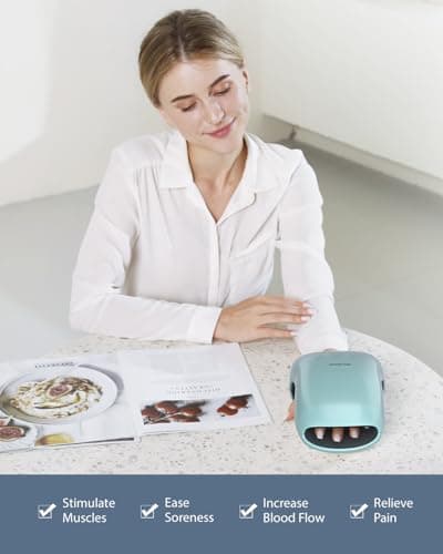 CINCOM Hand Massager - Cordless Hand Massager with Heat and Compression for Arthritis and Carpal Tunnel - Thumbnail 3