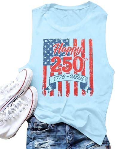 American We The People Tank Top Women 4th of July Patriotic Shirt USA Flag Shirt Ring Hole V Neck Tank Tops - Image 1