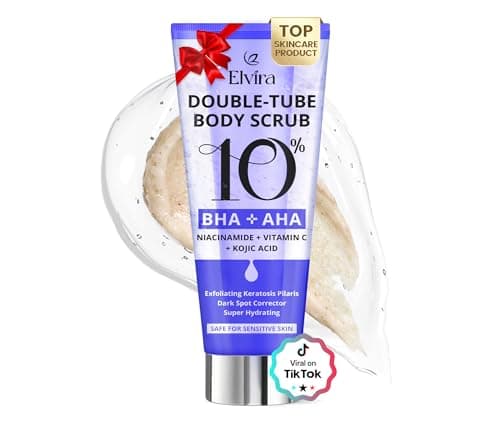 Elvira KP Bump Eraser Foot & Body Scrub, Exfoliating Scrub for Keratosis Pilaris, Smooth Skin with 10% AHA BHA & Niacinamide, Deep Moisturizing Cleanser for All Skin Types, Exfoliante para el Cuerpo - Image 1