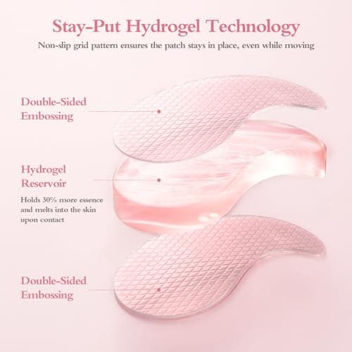 GrlGrl PDRN Under Eye Patches for Puffy Eyes and Dark Circles, 5000ppm Salmon DNA & Retinal Eye Mask for Face, Anti Aging Hydrogel Eye Gels for Smile Line, Wrinkles & Bags, 60 Pcs - Thumbnail 5