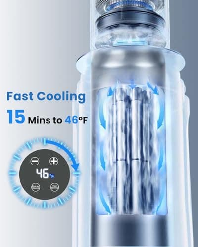 Insulin Cooler Travel Case, TSA Approved Diabetes Long Trip Refrigerator with USB Charger, Electric Display Medication Cooler for Travel, 6 Pens Medicine Freezer Long-Lasting, Portable for Overseas - Thumbnail 4