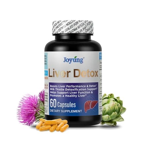 Milk Thistle Liver Support Supplement - 540mg Silymarin Complex with Artichoke, Dandelion Root & Turmeric - Supports Liver Health, Digestion & Metabolism - 60 Capsules - Image 1