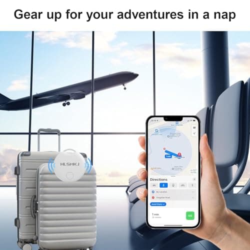 HLSMKJ Bluetooth Tracker-1 Pack, Item Location Tracker, Works with Apple Find My (iOS Only), Help You Track Your Keys, Wallet, Luggage, Backpack, Replaceable Battery, Super Lightweight - Thumbnail 3