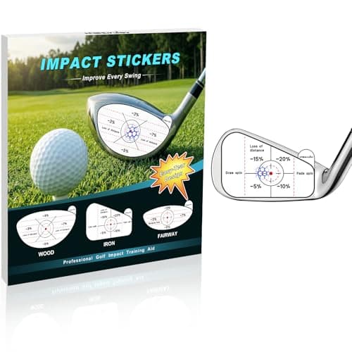 HighlyJoy Golf Impact Stickers, High-Resolution Impact Tape for Irons Clubs, Swing Training Aid for Home Practice, Nets & Golf Simulators, Perfect for Beginners & Experienced Golfers, 160Pcs - Image 1