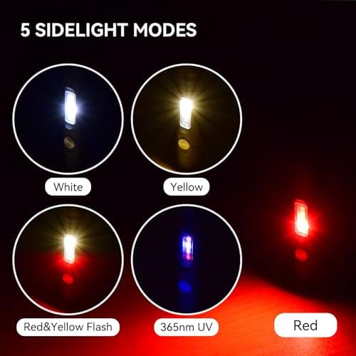 S15PRO-TK 7075 Aluminum Keychain Flashlight Rechargeable, 750 Lumens EDC Mini Flashlight, Pocket Light with 5 Side Light + Screwdriver & Quick-Release Tail Cap for Emergencies, Maintenance, Outdoor - Thumbnail 4