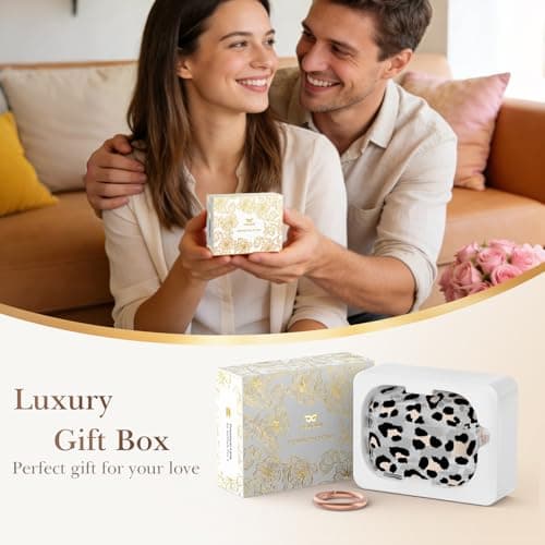 Delidigi Cute Leopard Print Case Compatible with AirPods Pro 3 Case with Keychain, Translucent TPU Protective Cover for Apple AirPods Pro 3nd Generation 2025, Two-Piece Snap-Fit - Thumbnail 4