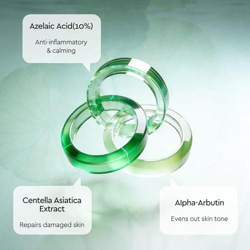 10% Azelaic Acid Serum Redness Soothing Face Serum with Niacinamide & Centella Asiatica Hydrating Acne Treatment for Sensitive Skin Azelaic Acid Formula Centella Asiatica CICA Facial Serum Skin Care - Thumbnail 5
