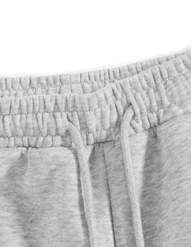 Aelfric Eden Super Baggy Barrel Sweatpants Casual Wide Leg Pants Elastic Waist Lantern Trouser Unisex Grey Medium - Thumbnail 3
