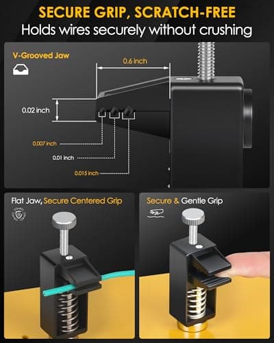 EOOKU Helping Hands Soldering Station, 2 Way Magnetic PCB Holder Clamps, One-Push Spring Loaded Third Hand Tool with 2 Adjustable Clips for Electronics, PCB Repair and DIY, Craft - Thumbnail 2
