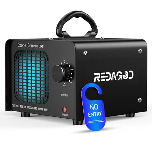 Redagod Ozone Generator 48,000mg/H, Industrial Ozone Air Purifier for Areas of 4,000 Sq.Ft, High Capacity O3 Air Purifiers Deodorizer with 120 Min Timer For Home,Car, Commercial, Smoke,Basement, Pet - Image 1