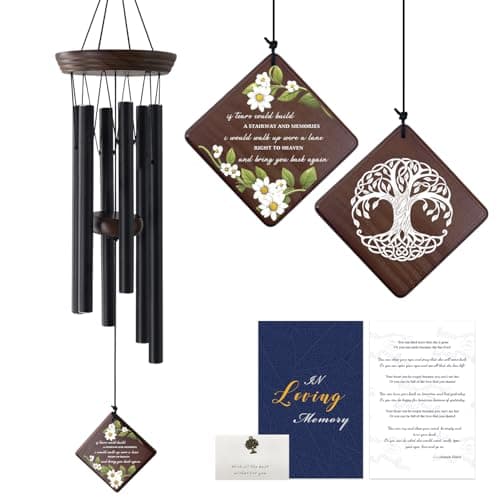 ASTARIN Wind Chimes for Outside, Memorial Wind Chimes Sympathy Wind Chimes for Loss of Loved One Tree of Life Memorial Wind Chime Bereavement Condolence Gifts for Loss of Mother Father Husband - Image 1