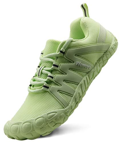 Weweya Women's Barefoot Shoes Cross Training Minimalist Running Zero Drop Boxing Kickboxing Arch Support Outdoor Yoga Hiking Trekking Camping Green US Size 10 - Thumbnail 4