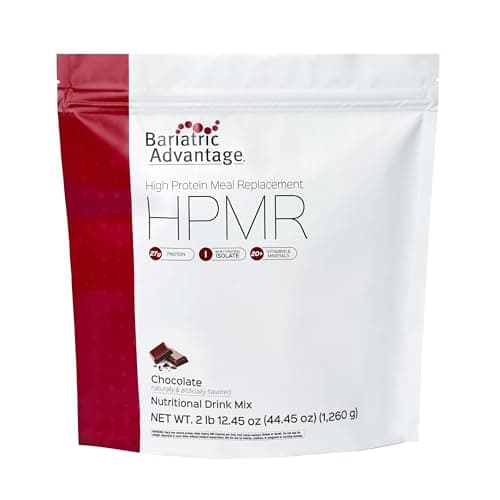 Bariatric Advantage High Protein Meal Replacement Drink Mix, Protein Powder Whey Isolate for Gastric Bypass and Sleeve Gastrectomy Patients, 27g Protein, Lactose Free - Chocolate - 28 Servings - Image 1