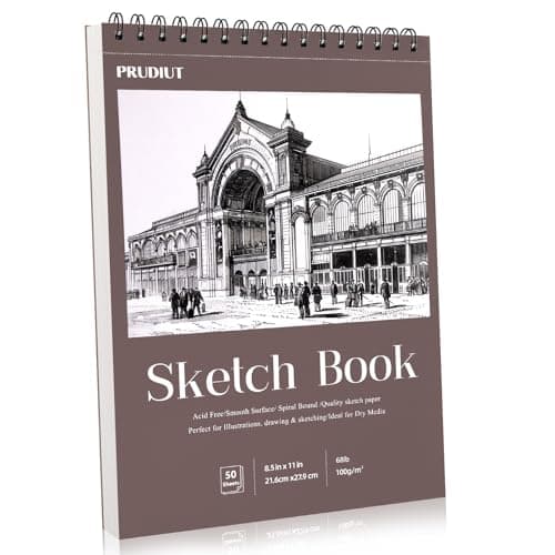 Sketch Book 8.5×11 inch, Spiral Bound Sketch Pad 50 Sheets (68lb/100gsm), Acid-Free Sketchbook for Drawing Painting Sketching, Art Paper Drawing Supplies for Teens Adults Artists Ideal Gifts - Image 1