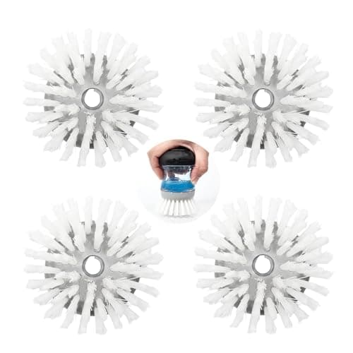 MiUWUU 4 Pack Brush Refills for OXO Dish Brush Refill B, Brush Head Replacement OXO Dish Brush Replacement Head（Grey Round） - Image 1