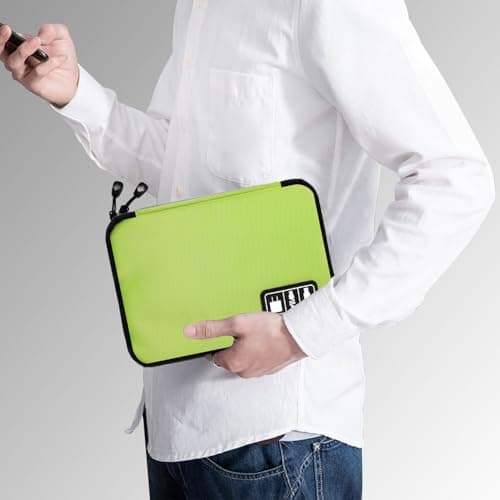 Lcsmaokin Electronics Organizer Travel Case,Electronic Accessories Storage Bag,Portable Waterproof Cable Organizer Bag,Travel Cord Organizer Bags for Small Charging Cord Storage,SD Card-Green - Thumbnail 6