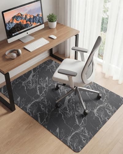 Carvapet Office Chair Mat for Hardwood Floor, 36x48 Inch Heavy Duty Floor Protector, Non Slip Desk Chair Mat for Rolling Computer Gaming Chairs, Easy to Clean Marble Pattern - Thumbnail 6