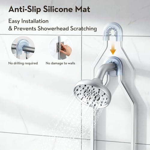 VALORDINE Shower Caddy Hanging, Shower Organizer Hanging, Aluminum Shower Racks for Inside Shower with Hooks for Razor, Never Rust Bathroom Organizers and Storage with Soap Holder, Bright Silver - Thumbnail 6