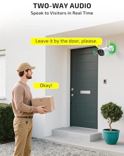 《Dual Antennas & All-in-One Monitor》Wireless Security Camera System Outdoor, WiFi Cameras with 10.1inch Monitor for Home Video Surveillance Systems, Surveillance DVR Kits - Thumbnail 4