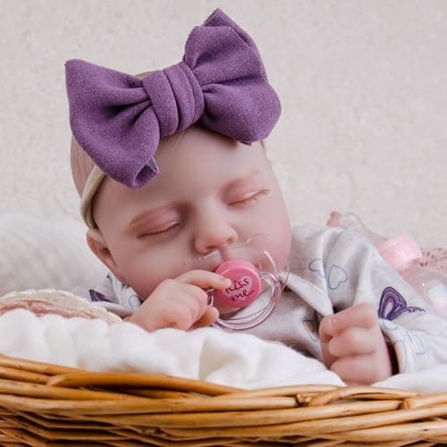 Milidool Reborn Baby Dolls, 20Inch Cute Soft Vinyl Realistic Newborn Baby Doll Poseable Lifelike Real Life Baby Dolls with Accessories for 3+ Year Old Girls Gifts, Pretend Play, Collection - Thumbnail 4