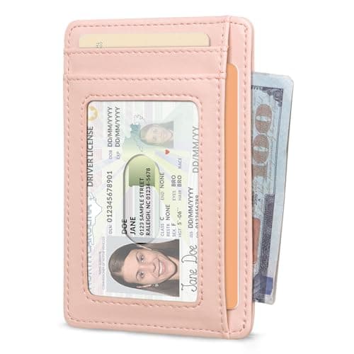 RUNBOX Slim Minimalist Front Pocket RFID Blocking Leather Wallets for Men and Women Card Holder Wallets Gifts for men - Thumbnail 2