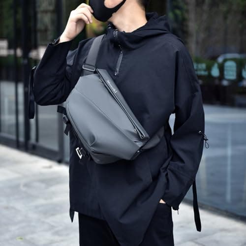 Monoki Crossbody Bag for Men Women,Sling Bag for Men with Adjustable Strap - Thumbnail 5